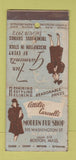Matchbook Cover - Modern Fur Shop Boston MA girlie WORN 21 Strike Feature