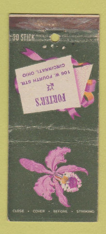 Matchbook Cover - Forter's Flowers Cincinnati OH WEAR 30 Stick