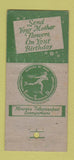 Matchbook Cover - Forter's Flowers Cincinnati OH WEAR 30 Stick