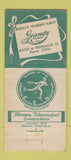 Matchbook Cover - Grandy Flowers Norfolk VA 21 Strike Feature