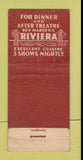Matchbook Cover - Ben Marden's Riviera 21 Strike Feature