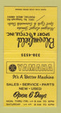 Matchbook Cover - Yamaha Motorcycles Snowmobiles Pontiac MI BOBTAIL 30 Strike