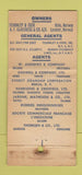 Matchbook Cover - Fern Ville Lines Shipping Freight WEAR  21 Strike Feature