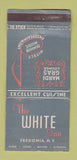 Matchbook Cover - The White Inn Fredonia NY WORN 30 Stick