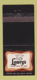 Matchbook Cover - Lawry's Prime Ribs of Beef Beverly Hills CA WEAR 30 Stick