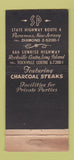 Matchbook Cover - The Steak Pit Paramus NJ Rockville Centre LI NY WEAR 30 Stick