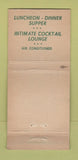 Matchbook Cover - Assembly Restaurant New York City WEAR 30 Stick