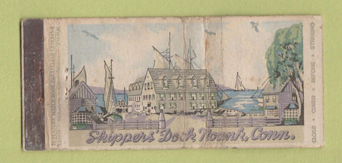 Matchbook Cover - Shippers Dock Noank CA DISPLAY WEAR 21 Strike Feature