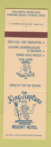 Matchbook Cover - King Neptune Resort Hotel Pompano Beach FL