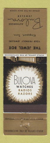 Matchbook Cover - Bulova Watches Jewel Box Kingsport TN