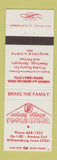 Matchbook Cover - Colony Village Restaurant Williamsburg IA