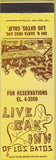 Matchbook Cover - Live Oak Inn Los Gatos CA