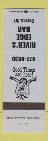 Matchbook Cover - River's Edge Bar Durand WI BLUE