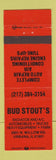 Matchbook Cover - Bud Stout's Radiator Repair Urbana IL