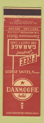 Matchbook Cover - Danmoore Hotel Portland OR