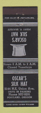 Matchbook Cover - Oscar's Silk Hart Portland OR