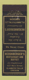 Matchbook Cover - Hershberger's Restaurant Buffet Klamath Falls OR