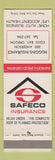 Matchbook Cover - Safeco Insurance Huggins Coos Bay OR