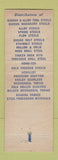 Matchbook Cover - Dale Crawford Pacific Machinery Tool Steel Portland OR