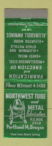 Matchbook Cover - Northwest Tube and Metal Fabricating Portland OR