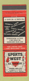 Matchbook Cover - Sports West Ace Hardware Klamath Falls OR