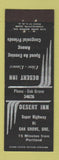 Matchbook Cover - Desert Inn Portland OR