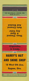 Matchbook Cover - Harry's Hat and Shine Shop Eugene OR