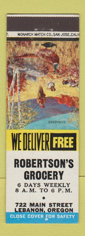 Matchbook Cover - Robertson's Grocery Lebanon OR