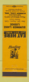 Matchbook Cover - Summer Lake Lodge OR oil gas cafe trailer court