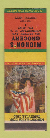 Matchbook Cover - Michon's Grocery Schenectady NY
