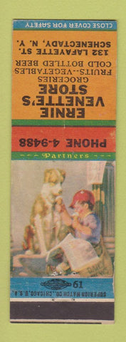 Matchbook Cover - Ernie Venette's Grocery Schenectady NY