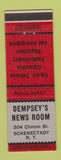 Matchbook Cover - Dempsey's News Room Schenectady NY