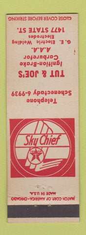 Matchbook Cover - Texaco oil gas Tut & Joe's Sky Chief Schenectady NY