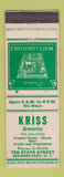 Matchbook Cover - Kriss Grocery Schenectady NY