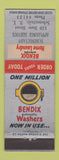 Matchbook Cover - Bendix Home Laundry Appliances Schenectady NY