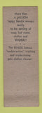 Matchbook Cover - Bendix Home Laundry Appliances Schenectady NY