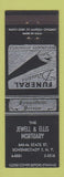 Matchbook Cover - Jewell & Ellis Mortuary Schenectady NY