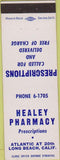 Matchbook Cover - Healey Pharmacy Long Beach CA