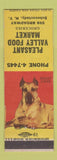 Matchbook Cover - Pleasant Valley Grocery Great Dane Schenectady NY