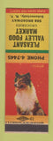 Matchbook Cover - Pleasant Valley Grocery Collie Schenectady NY