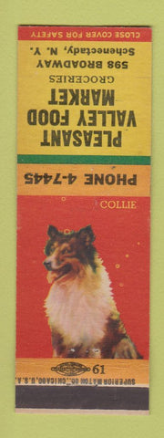 Matchbook Cover - Pleasant Valley Grocery Collie Schenectady NY