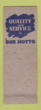 Matchbook Cover - Pleasant Valley Grocery Collie Schenectady NY