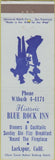Matchbook Cover - Blue Rock Inn Lakspur CA