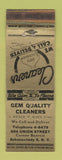 Matchbook Cover - Gem Quality Cleaners Schenectady NY  WEAR