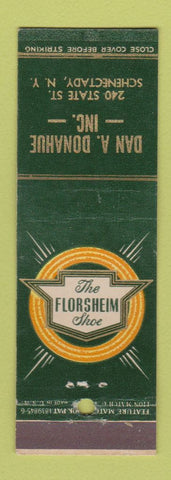 Matchbook Cover - Florsheim Shoes Dan Donahue feature Schenectady NY