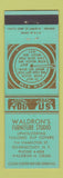 Matchbook Cover - Waldron's Furniture Studio Upholstering Schenectady NY