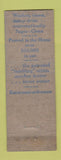 Matchbook Cover - Bendix Home Laundry Appliances Anthony Schenectady NY