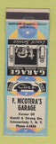 Matchbook Cover - F Nicotera's Garage  Schenectady NY