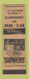 Matchbook Cover - Vic's News Luncheonette  Schenectady NY