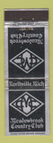 Matchbook Cover - Meadowbrook Country Club Northville MI WEAR